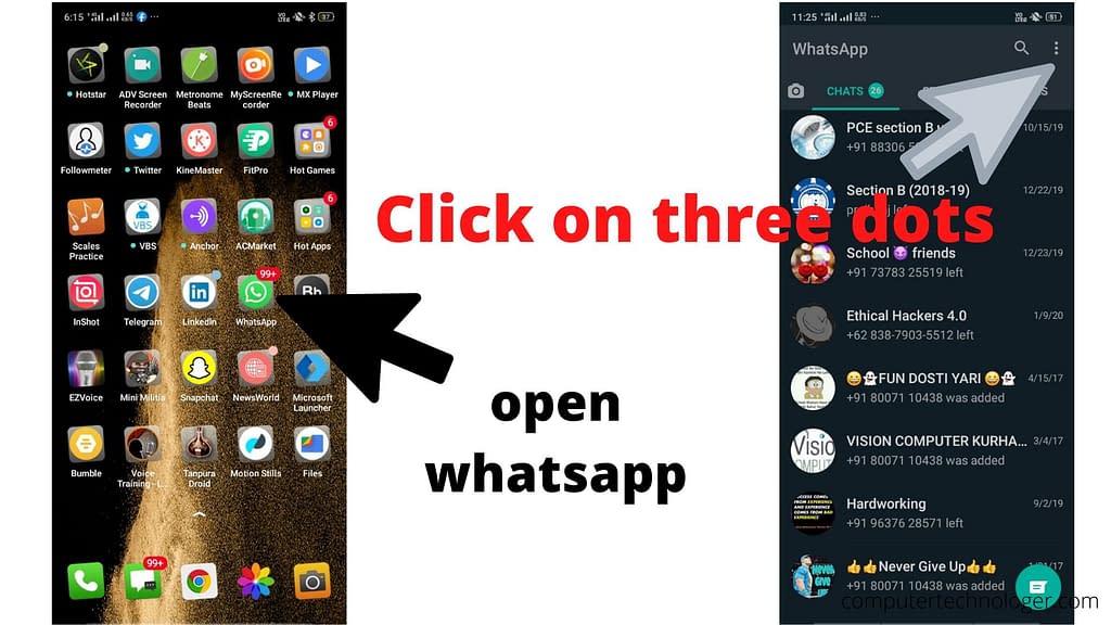 dark theme whatsapp