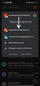 gmail login different user