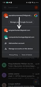 gmail login different user