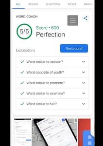 google word coach