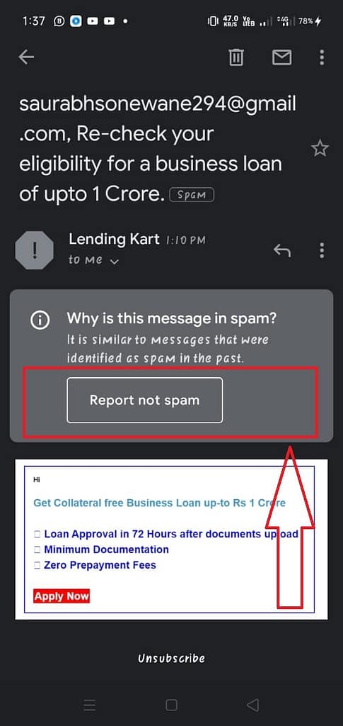 Where is the spam folder in Gmail