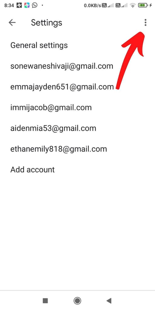 how to remove Gmail account from Redmi
