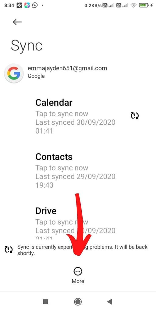 how to remove Gmail account from Redmi