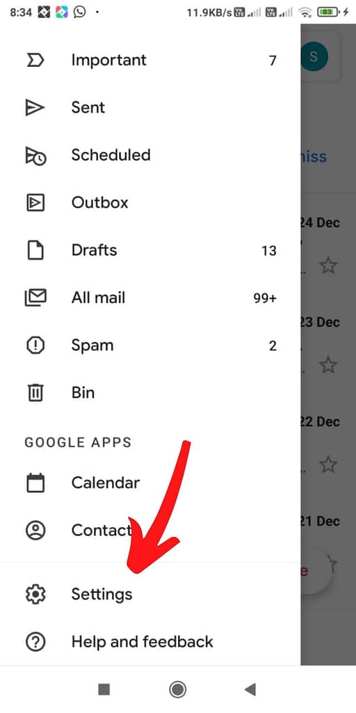 how to remove Gmail account from Redmi