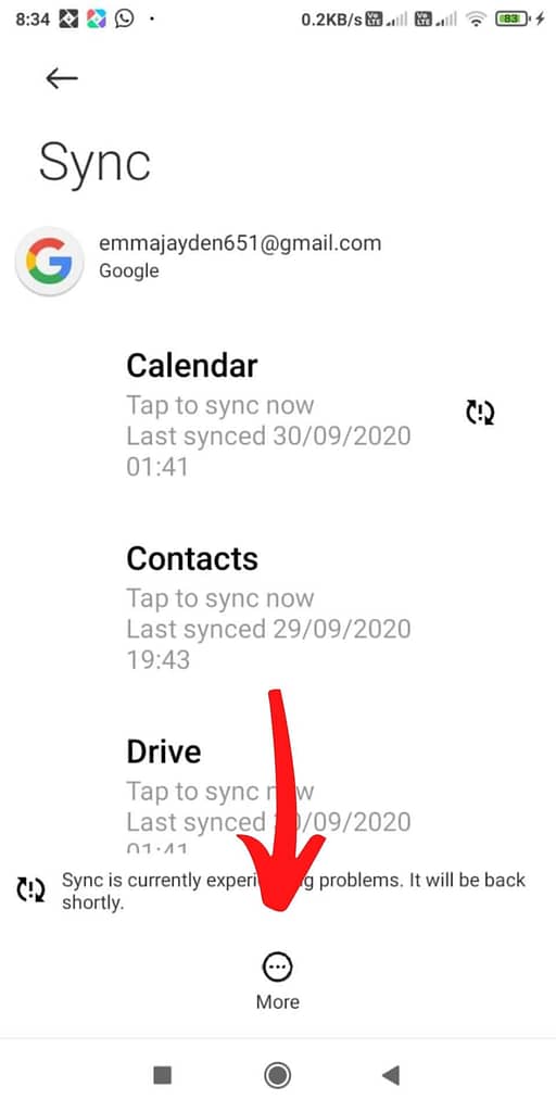 how to remove Gmail account from Redmi